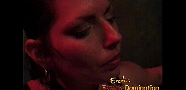  Dominant babes join forces to dominate a helpless guy in the dungeon-6